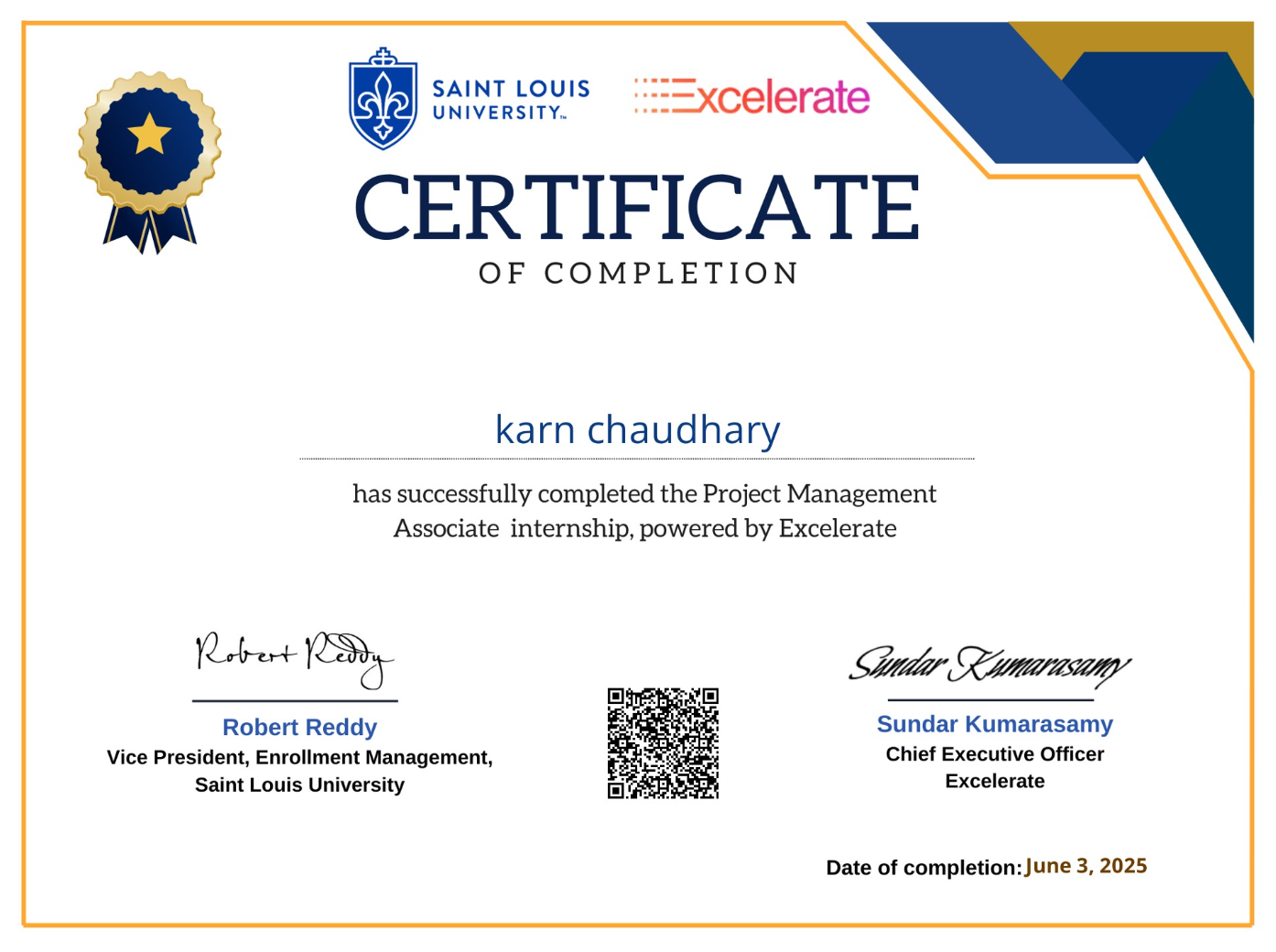 Project Management Certificate
